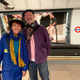 Margot Turner and Martin Cottington at the Oxford Circus station.